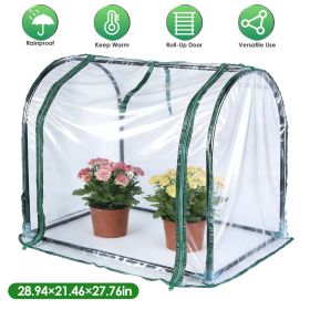 28.94" x 21.46" x 27.76" Tabletop Mini Greenhouse Portable Greenhouse for Spring Indoor Outdoor Garden Tent for Seed Starting Plant Protection Ga