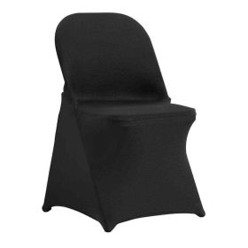 100PCS Stretch Spandex Folding Chair Covers Universal Fitted Chair Cover Remova