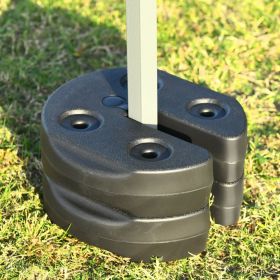 Set of 6 Canopy Weights 30lbs Weight Plate Kit with No-Pinch Design Outdoor Umbrella Bases