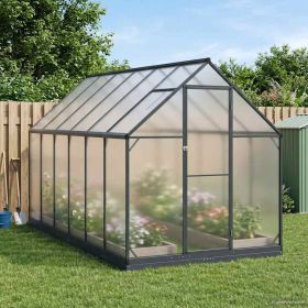 Garden Greenhouse Anthracite 72.24 x 143.11 x 81.50 in