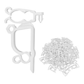Christmas Light Clips, 200 Pack, Weatherproof Holiday Outdoor Lighting Hanging Hooks, Mount to Shingles & Gutters, for C3, C4, Mini