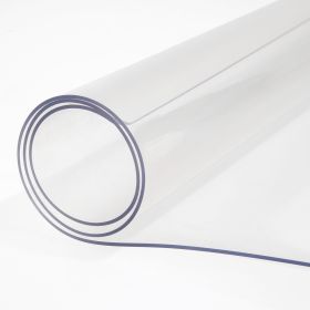 Plastic Table Cover, 45"x100"x0.06", Transparent PVC Table Protector, Rectangle Clear Desk Mat