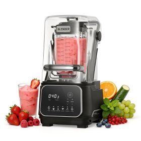 Blender, 68 Oz Professional Countertop Blenders With Shield, 2200W 26000RPM Kitchen Food Processor Combo, Self-Cleaning, Speed Adjustable, 6 Pres (Option: Default)