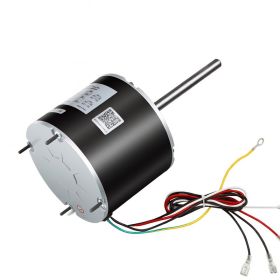 Condenser Fan Motor With Capacitor, 1 3HP 1075RPM 208-230V, Compatible With GE Genteq K55HXGDD-81195 5KCP39GGY209AS, Fasco D925 D7908, Dayton EM3 (Option: Default)