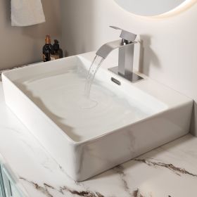 Lifestyle 6.68" CUPC Certified Harlow Single Handle Bathroom Sink Faucet (Color: Brushed Nickel, size: 6")